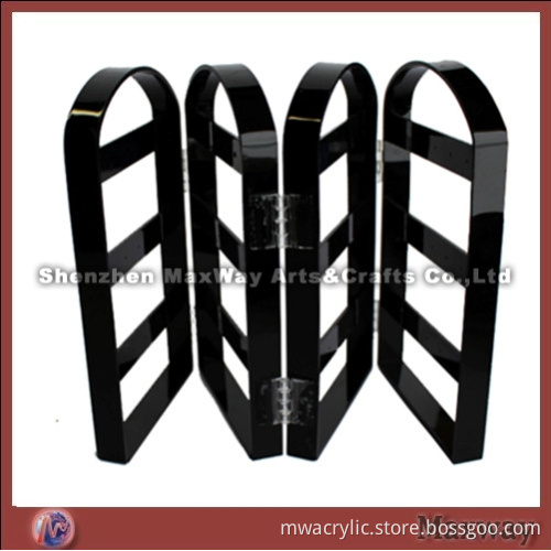 Acrylic Folding Panel Black 30 Pairs Ear Nail/Pin/Earbob/Pendants/Earrings Display Holder/Showcase